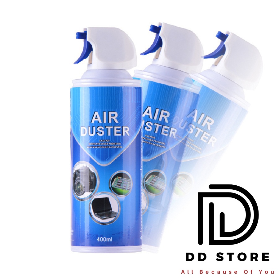 Bình Xịt Nén Khí Air Duster vệ sinh siêu sạch bàn phím, laptop ,điện thoại, đồng hồ - DD STORE