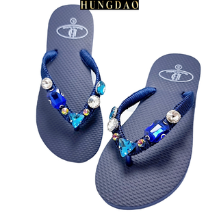 Dép nữ xỏ ngón HD đính đá cao cấp thời trang và sang trọng mang cực êm chân có đế chống trượt nhiều màu đủ size
