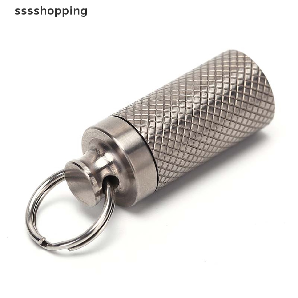 Bình Đựng Thuốc Mini Bằng Hợp Kim Titan Chống Thấm Nước Ngoài Trời