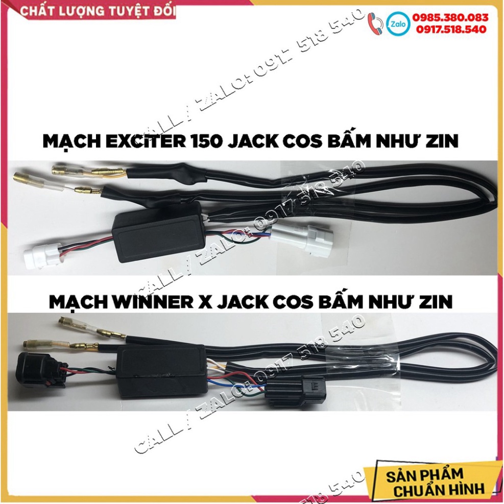 Mạch Stop f1 2020 kết hợp haza- xin vượt- xinhan Cho Exciter 150, Winner X  - xem clip