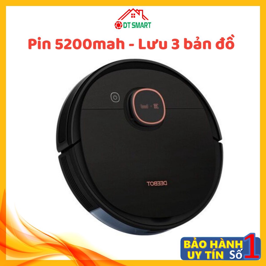 Robot hút bụi ECOVACS DEEBOT T5 MAX  (DX65) / T5 POWER (DX93)/ T5 HERO (DX96) chính hãng Ecovacs, lưu 3 bản đồ, DT Smart