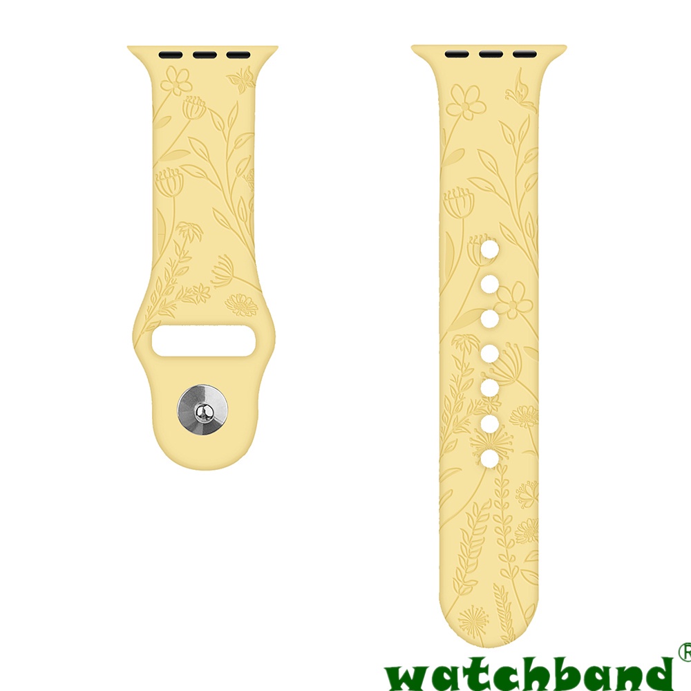 [Spot Cod] Ốp Bảo Vệ Mẫu Mới Năm 2022 Cho Apple iwatch765432Se Dây Đeo Đồng Hồ Bằng Silicon Họa Tiết Hoa Và Bướm Dập Nổi Kích Thước 38mm 40mm 41mm 42m Cho Apple watch