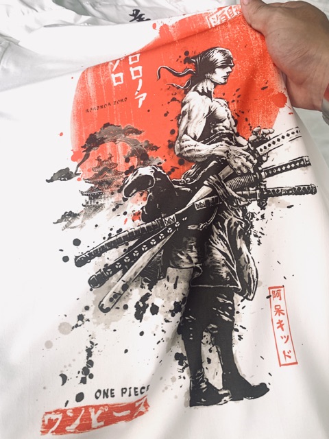 (VIDEO ẢNH THẬT) Áo Thun Roronoa Zoro Cực Độc | Áo Đảo Hải Tặc Zoro One Piece Tshirt OP55 | BigBuy360 - bigbuy360.vn