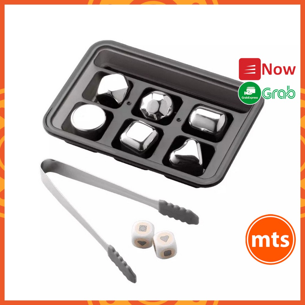 Đá lạnh vĩnh cửu Circle Joy CJ-BK02  6 viên đá inox cao cấp chính hãng - Minh Tín Shop