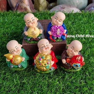 Bộ 05 chú tiểu Ngũ Phúc Lâm Môn 7cm
