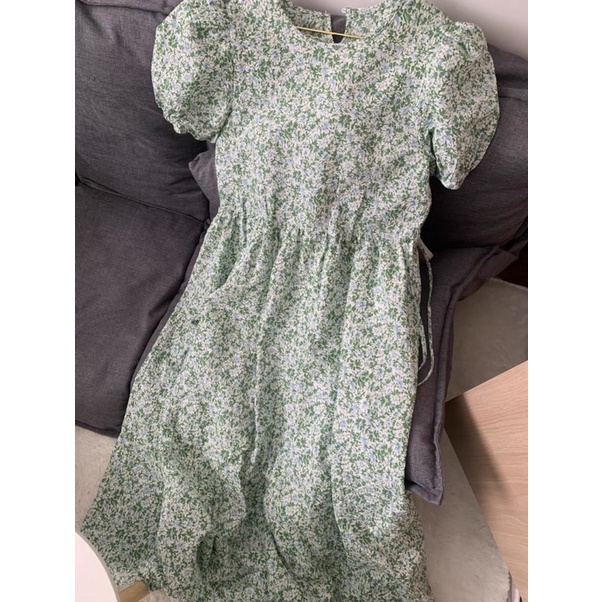 Đầm Hoa Nhí, Váy Hoa Nhí Spring Dress Tay Bồng Phong Cách Retro Ngọt Ngào Cho Nữ