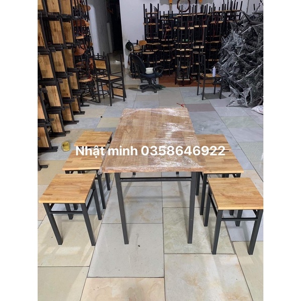 Bộ bàn ghế quán ăn siêu bền đẹp hàng loại 1