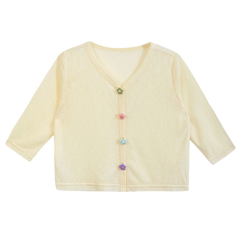 ▶Áo Khoác Cardigan Chống Nắng / Tia Cực Tím Siêu Nhẹ Phong Cách Phương Tây Thời Trang 2022 Cho Bé Gái#8.21