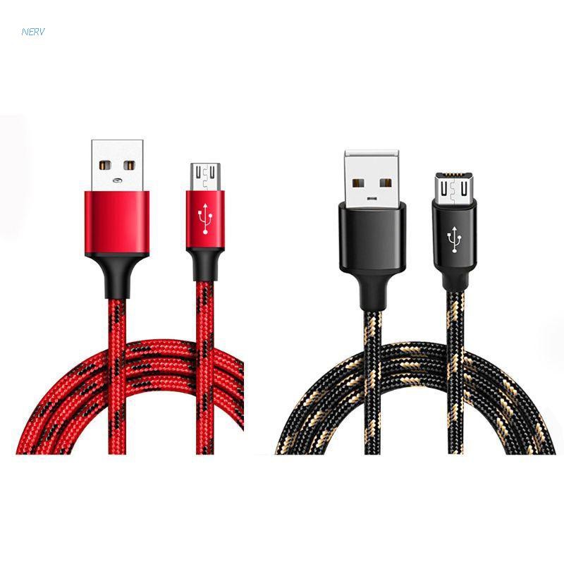 NERV 5M Durable Nylon Woven Micro USB Data Cable Fast Charging Line Wire Cord for Samsung Galaxy Huawei Xiaomi Android Cellphones