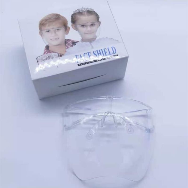 Sỉ 15k-Kính chống giọt bắn trẻ em phòng dịch FaceShield - Kính bảo hộ full mặt - Tấm chắn phòng dịch