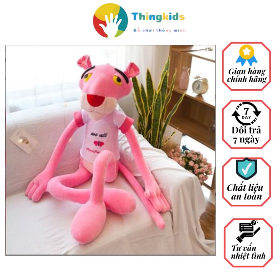 Gấu bông báo Hồng Pink Panther đáng yêu size 60cm size 80cm size 60cm - 80cm- 1mét - 1m3 - 1m6- 1m8 - Thingkids