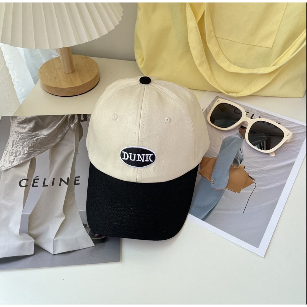 Mũ lưỡi trai phối chất liệu vải kaki cao cấp, form mềm, phong cách nón lưỡi trai Hàn Quốc