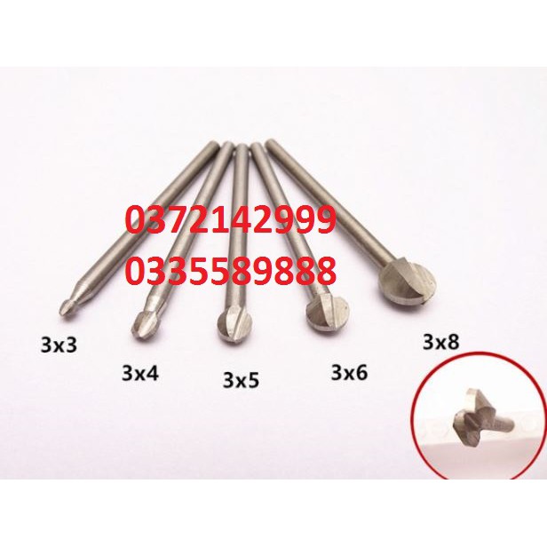 Mũi quả đào thép gió cán 3mm