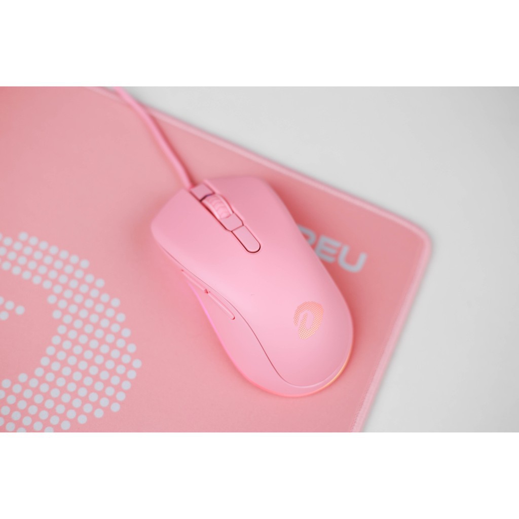 Chuột Gaming DAREU EM908 QUEEN PINK -  Led RGB - Chuột Game Có Dây Màu Hồng - Chính Hãng - Bảo Hành 24 Tháng