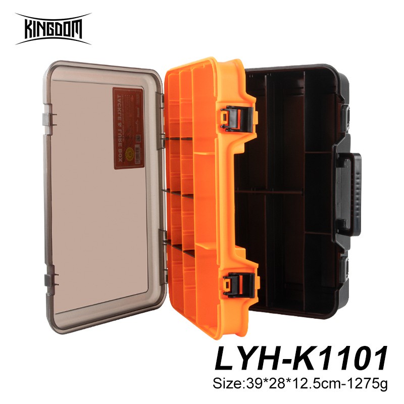 Hộp Kingdom đựng dụng cụ câu cá hai tầng sức chứa lớn đa năng