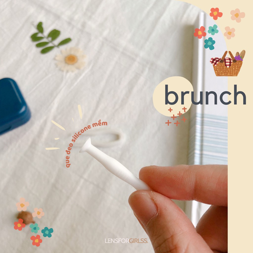 Hộp đựng lens BRUNCH 4 màu xinh xắn