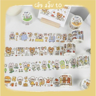 Băng Keo Trang Trí Hóa Trang Thú Cưng Washi Tape 40mmx5M