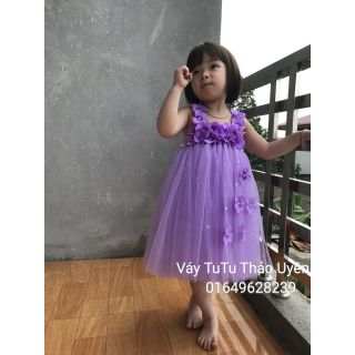 Freeship 99k toàn quốc_,Đầm tutu đầm công chúa màu tím