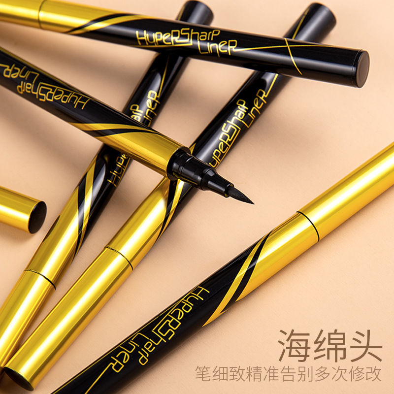 (Hàng Mới Về) Bút Kẻ Mắt Nhanh Khô Kháng Nước Lâu Trôi Và Không Nhòe Thiết Kế Vỏ Màu Vàng Đồng Nhỏ Xinh Xắn | BigBuy360 - bigbuy360.vn