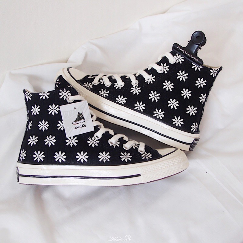 CHÍNH HÃNG IMMA.G | GIÀY CONVERSE 1970S HOLIDAY SWEATER BLACK CỔ CAO | HÀNG AUTH, SIÊU RẺ