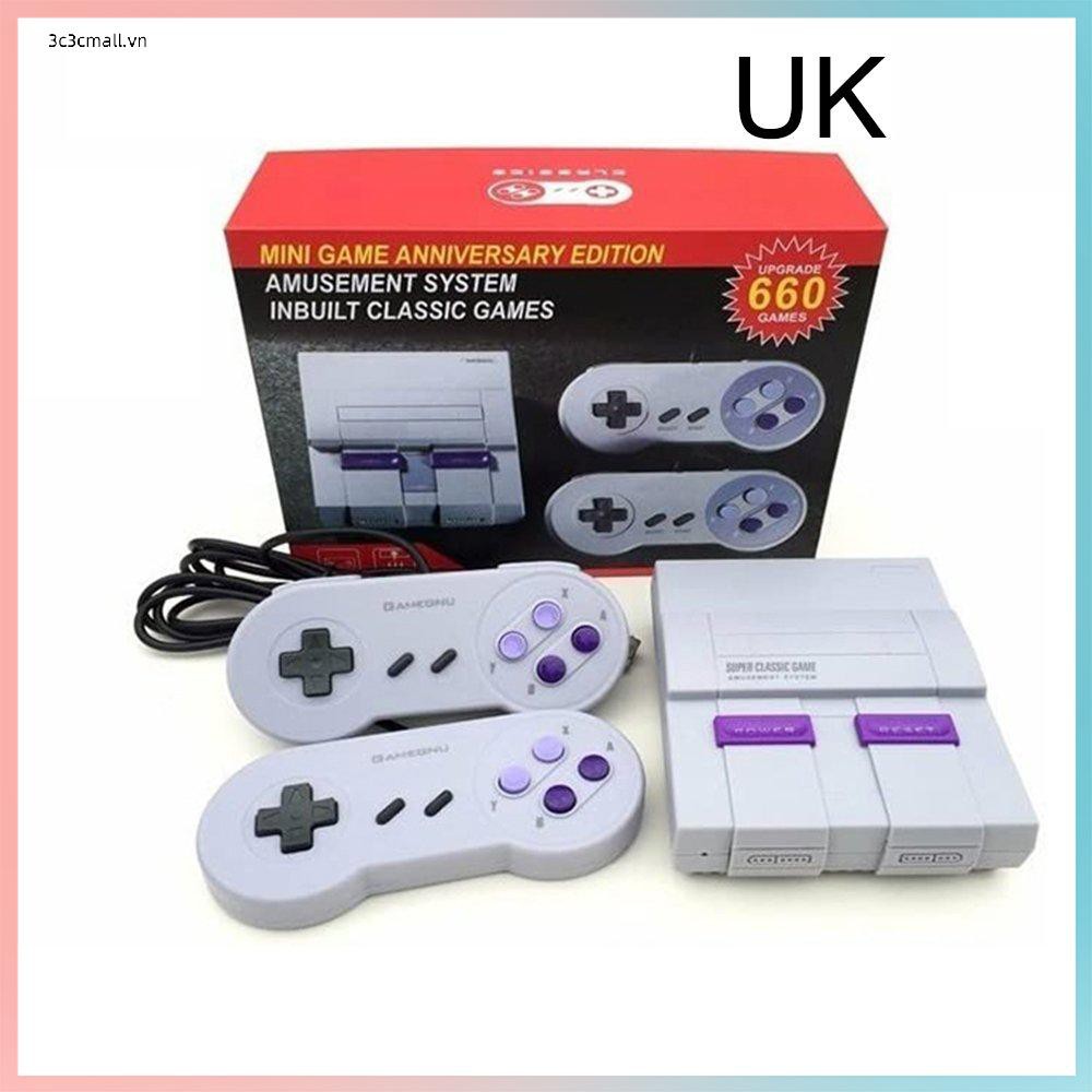 ✨chất lượng cao✨ Snes Nes Super Classic Tv Game Consoles 16-Bit Video Game Console Built-In 660 Classic Games Console