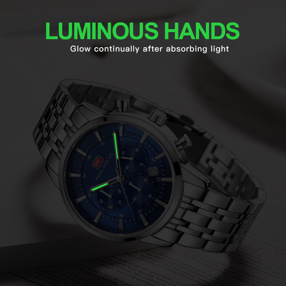 Mini focus mf0282g Đồng Hồ Đeo Tay quartz analog Thời Trang Sang Trọng Cho Nam