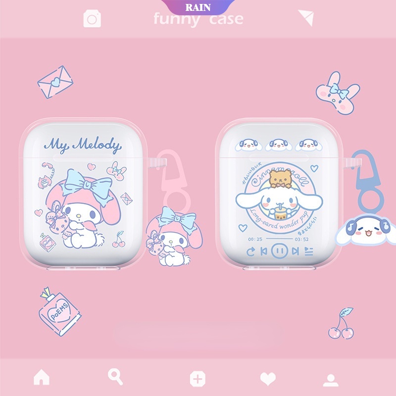 Vỏ Bảo Vệ Hộp Sạc Tai Nghe Airpods 1 2 3 Pro Bằng TPU Mềm Hình Cinnamoroll Melody Dễ Thương