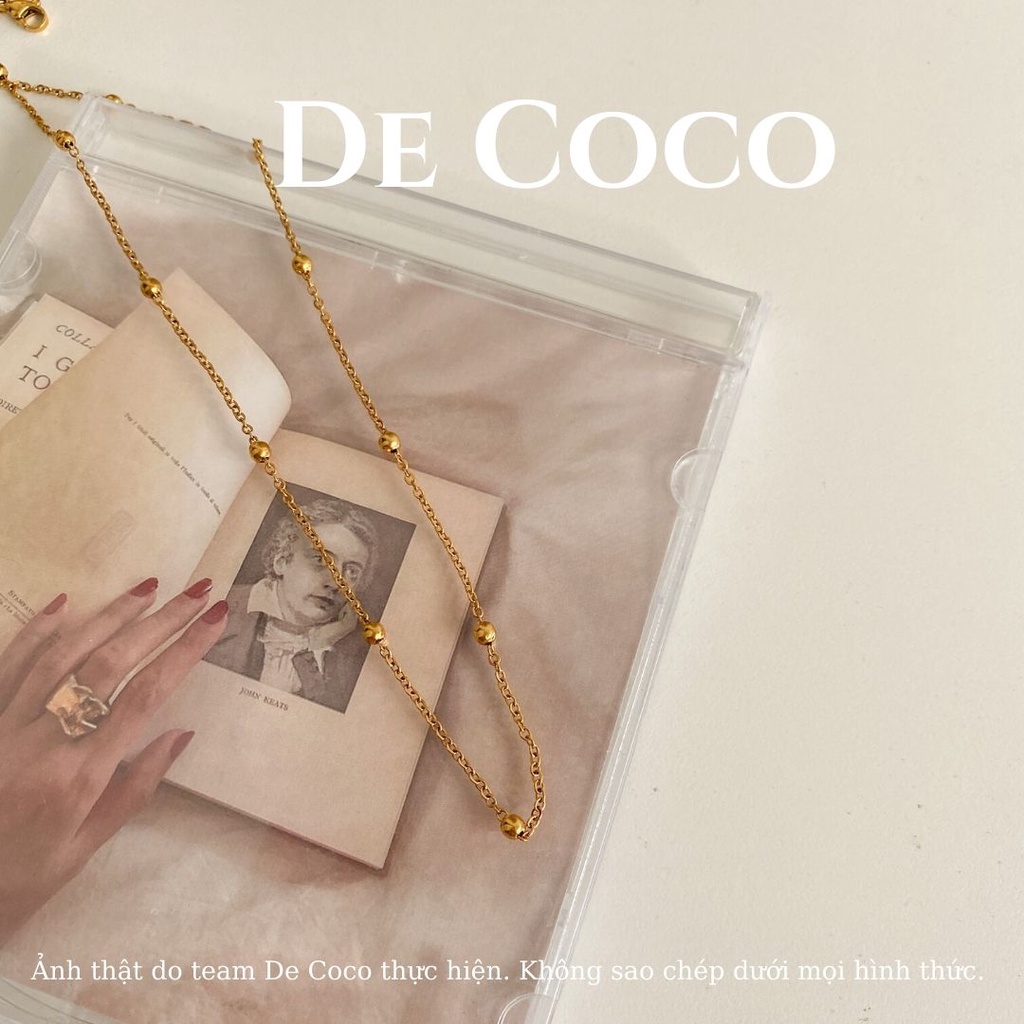 [KHÔNG ĐEN GỈ] Vòng cổ choker titan mảnh Jessica De Coco decoco.accessories