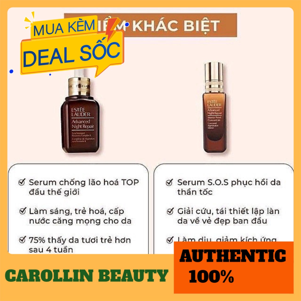 Tinh chất dưỡng da 💖 FREESHIP 💋  Serum Estee Lauder ANR 7ml (có vòi) chính hãng [ Minisize ] CAROLLIN BEAUTY | BigBuy360 - bigbuy360.vn