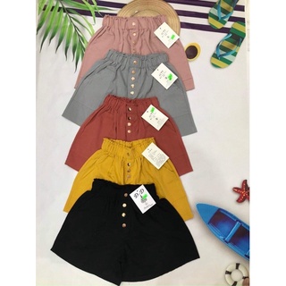 Quần đùi nữ vải đũi Thái cực mềm và mát