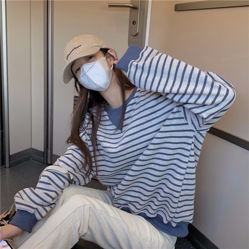 NRVP Áo Hoodie Dáng Rộng Thời Trang Hàn Quốc 2022 Dành Cho Nữ