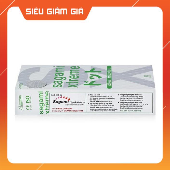 [SIÊU GIẢM GIÁ] Bao Cao Su SAGAMI XTREME Gai Gân Siêu Mỏng Hộp 10 Cái [Đền tiền 200% niếu giả]