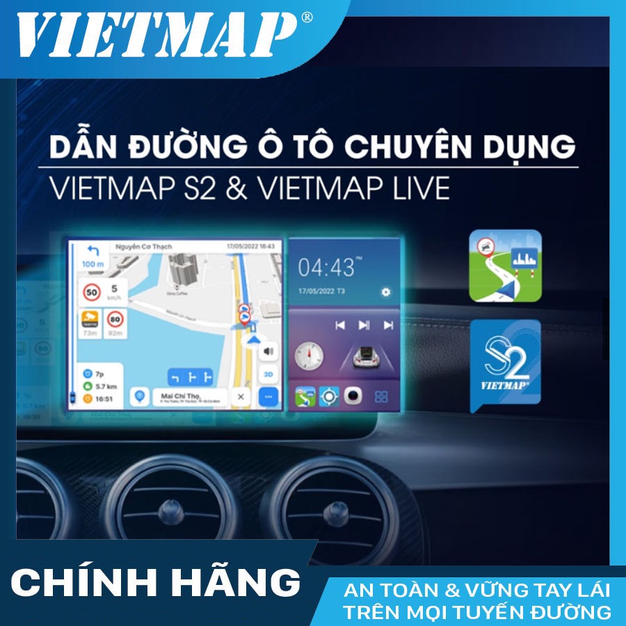 Android Box Vietmap BM9 - Hàng Chính Hãng - Bản Quyền Vietmap S2, Vietmap Live - Sim 4g