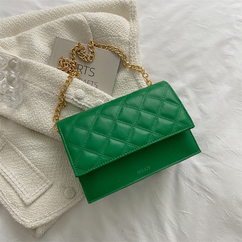 Túi đeo vai IELGY với dây quai xích thời trang phong cách cổ điển dành cho nữ