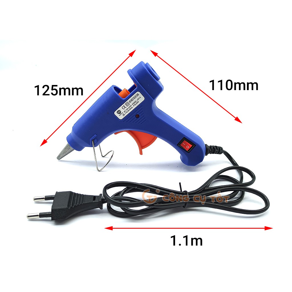 Súng kéo nến bé 20W dùng keo nến đường kính 6-7mm