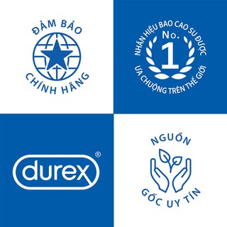 [CHÍNH HÃNG] Bao Cao Su Durex Invisible Extra Thin/Lubri 10 cái/Hộp