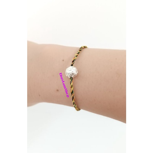 Vòng dây ngũ sắc mix bi kim tiền may mắn bình an