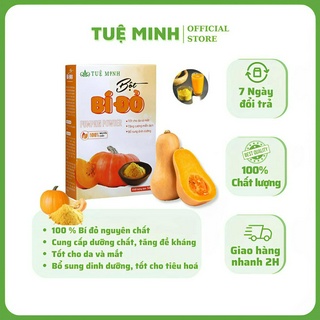 Bột Bí Đỏ Sấy Lạnh Nguyên Chất Tuệ Minh Bổ Não Cho Bé, Tốt Cho Da, Mắt, Tăng Cường Miễn Dịch (Hộp 50g)