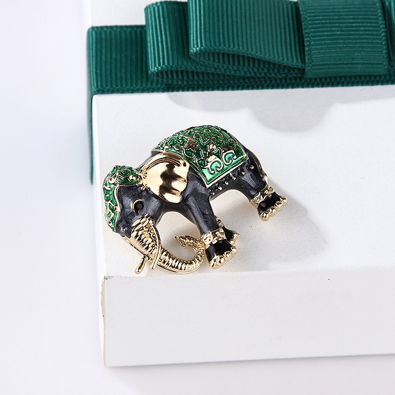 Trâm Cài Áo Hình Voi Có Đính Đá Hợp Thời Trang Cho Nữ