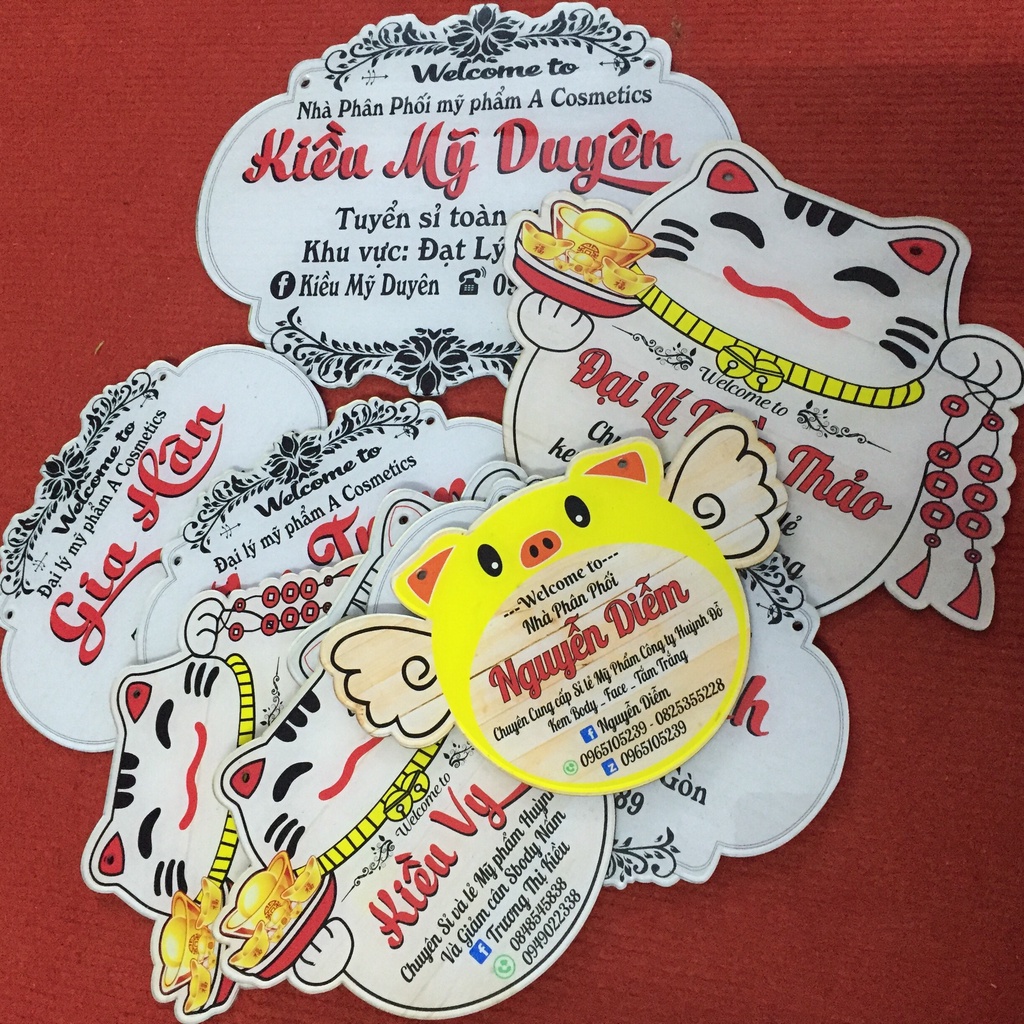 [RẺ SẬP SÀN] - Biển hiệu mica treo shop - Dành cho các shop kinh doanh online - Bảng hiệu thiết kế theo yêu cầu