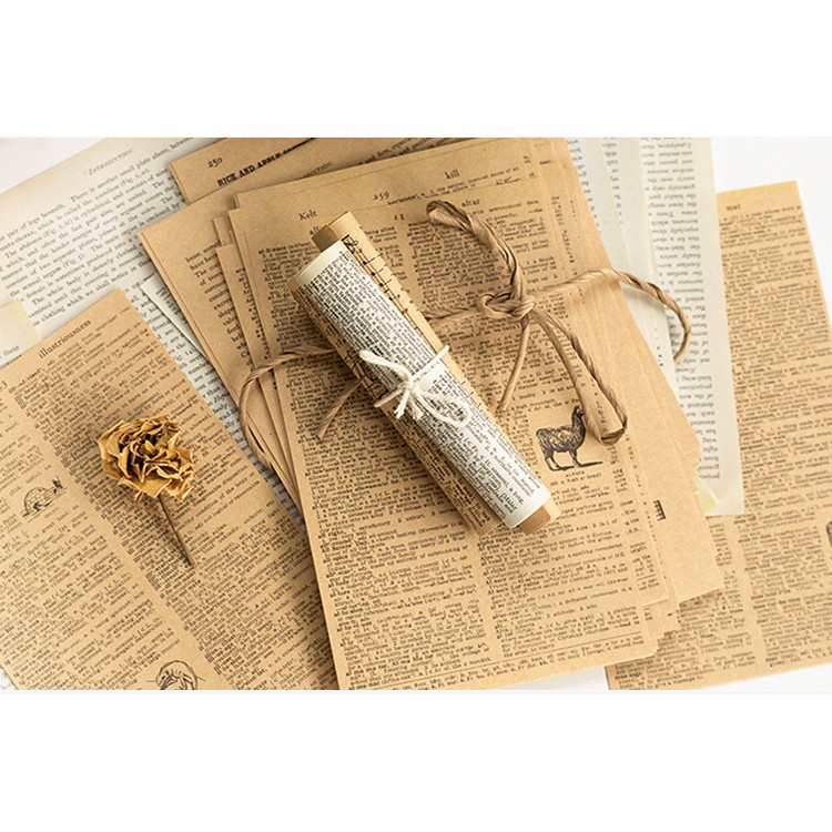 Giấy Báo Trang Trí Sổ - Crafting Paper (10 Tờ)