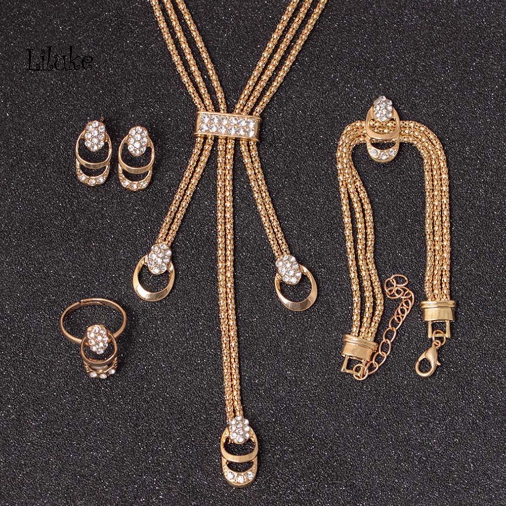 Bộ Trang Sức 4 Món Thời Trang Dành Cho Nữ