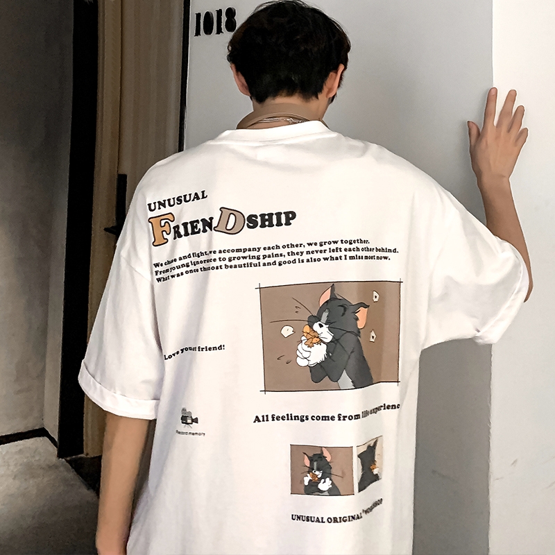 Áo Thun Tay Ngắn Size M-5XL Thời Trang Cá Tính Dành Cho Nam