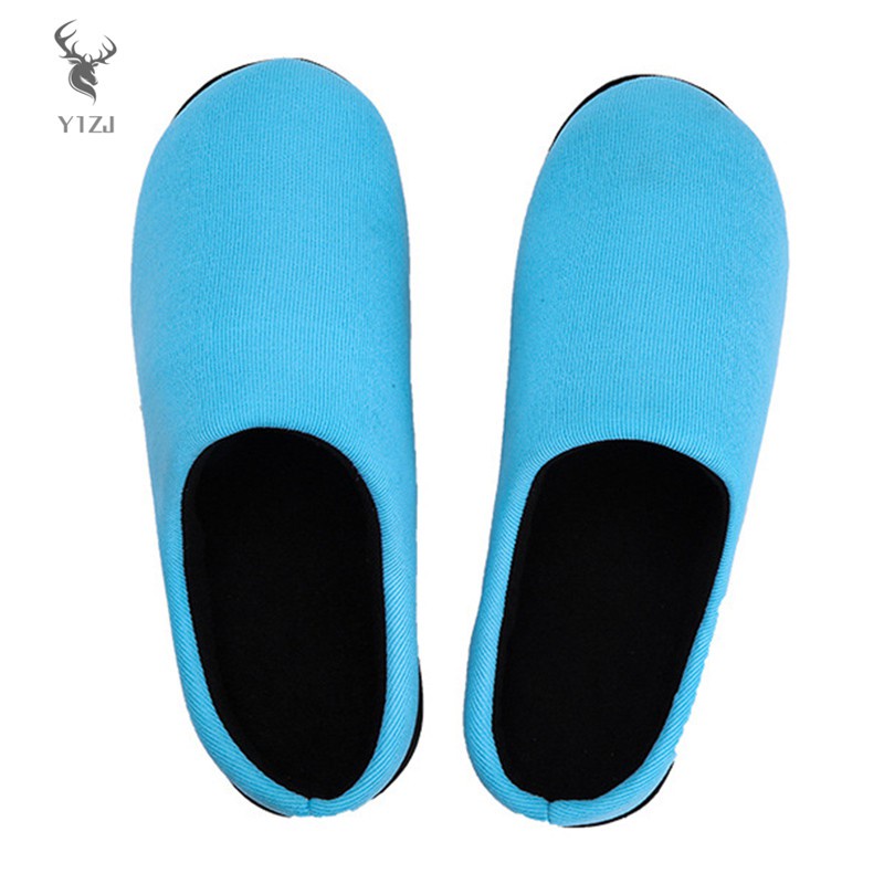 COD&amp; Couple Style Half Drag Cotton Slippers Thickened Warm Winter Supplies Household