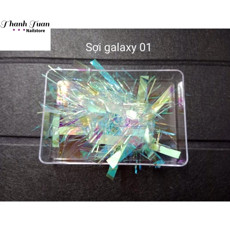 Chùm sợi galaxy óng ánh trang trí móng  - Phụ kiện đồ nail
