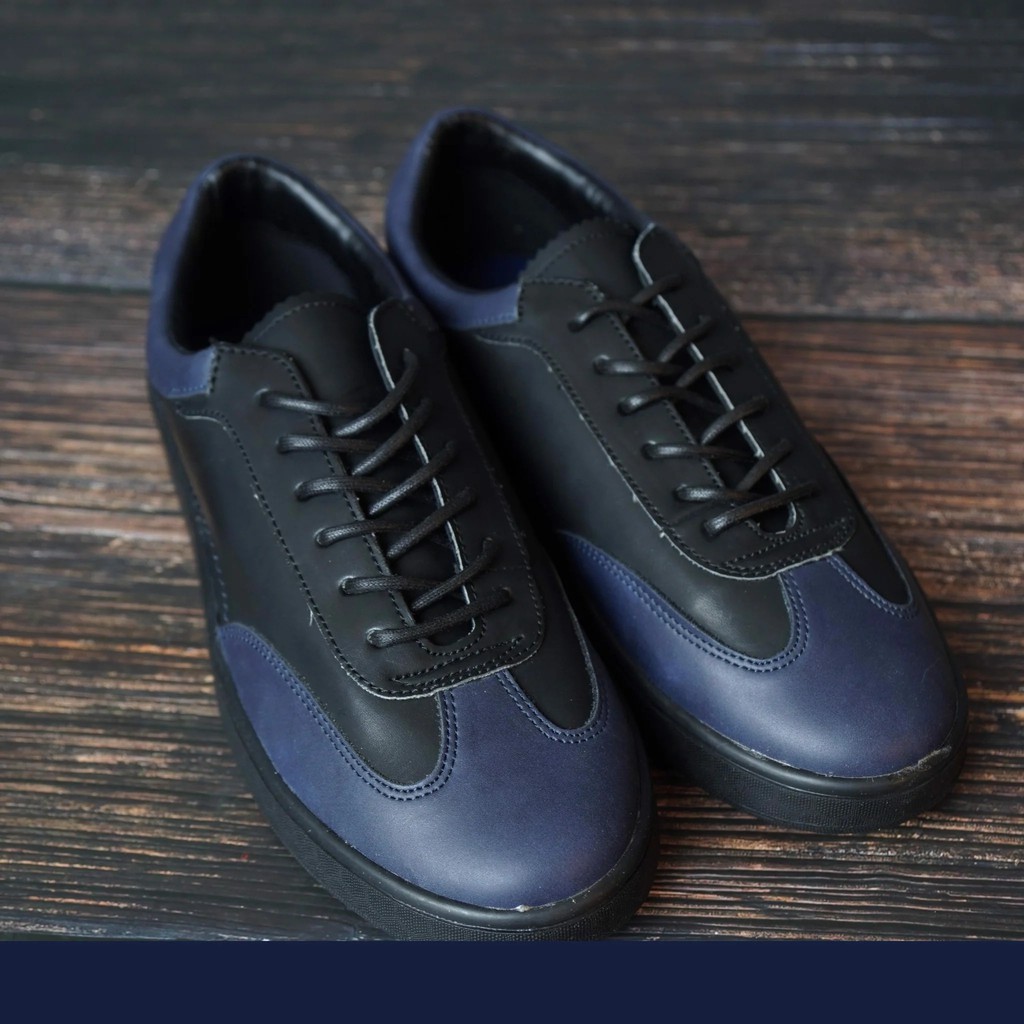 [Sale lỗ ]GIÀY SNEAKERS LP THANH LÝ - NAVY SỌC ĐEN