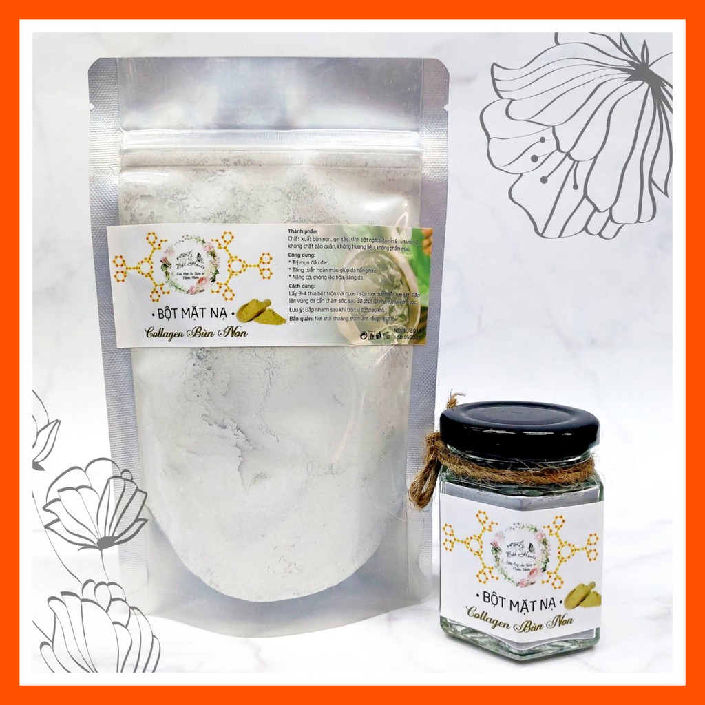 MASK DẺO COLLAGEN HANDMADE BÙN NON NHÀ BỘT