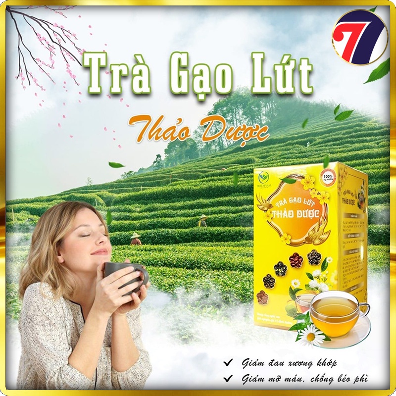 Trà Gạo Lức Thảo Dược Thanh Lọc cơ thể, Thải Độc Tố, Giảm Béo, Lão Hóa Da (800Gram)