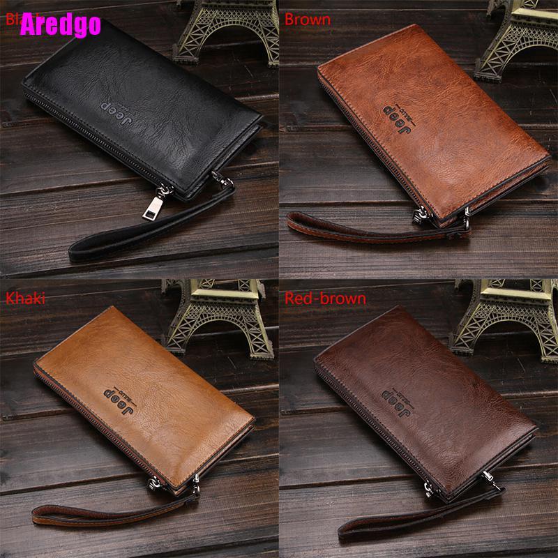 Ví da JEEP BULUO dáng dài thời trang cho nam