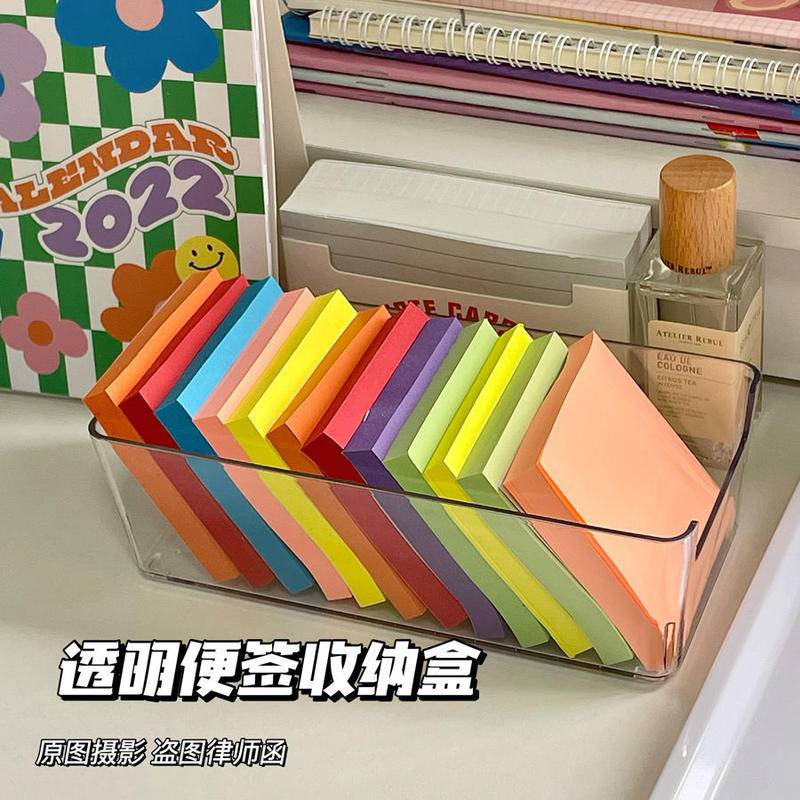 ⭐ iLado ⭐ kệ văn phòng phẩm để bàn tủ nhựa ghép Acrylic túi trong dễ thương Sticker In Họa Tiết Hoạt Hình trong suốt hộp văn phòng phẩm suốt kệ sổ tay tủ mini tủ để bàn chất lượng cao cất gọn gàng